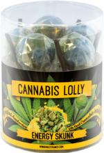 Cannabis Energy Skunk Lollies – Gift Box (10 Lollies), 24 boxes in carton