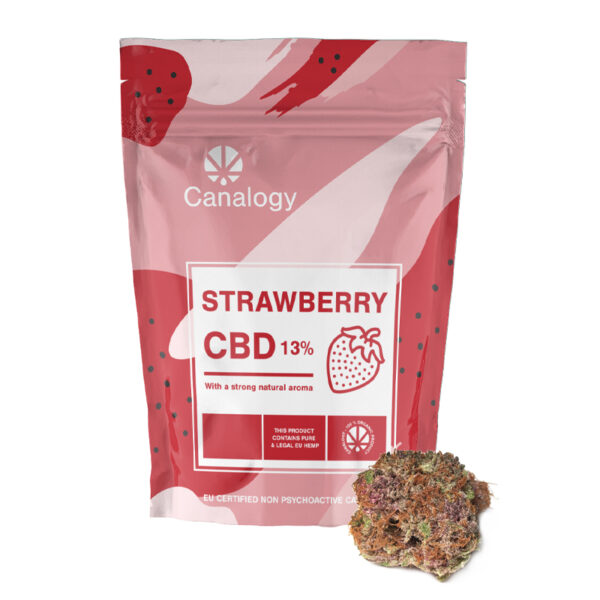 Canalogy CBD Hemp flower Strawberry 13 %, 1 g - 1000 g