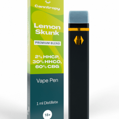 Canntropy Blend Vape Pen Lemon Skunk, HHC-P 2 %, HHC-O 30 %, CBG 60 %, 1 ml