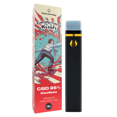 Canntropy CBD Disposable Vape Pen Candy Cane Kush, CBD 95 %, 1 ml