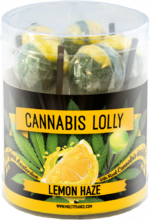 Cannabis Lemon Haze Lollies – Gift Box (10 Lollies), 24 boxes in carton