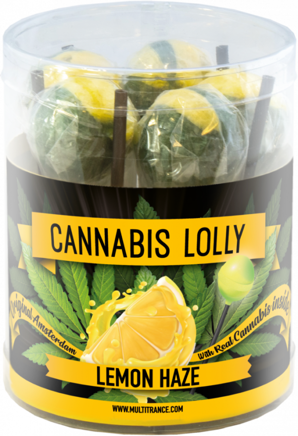 Cannabis Lemon Haze Lollies – Gift Box (10 Lollies), 24 boxes in carton
