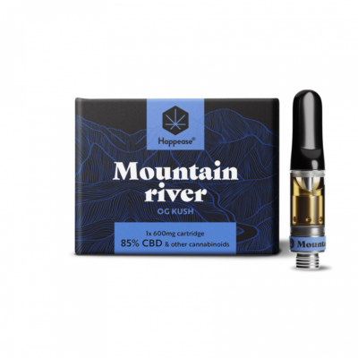 Happease CBD cartridge Mountain River 600 mg, 85 % CBD