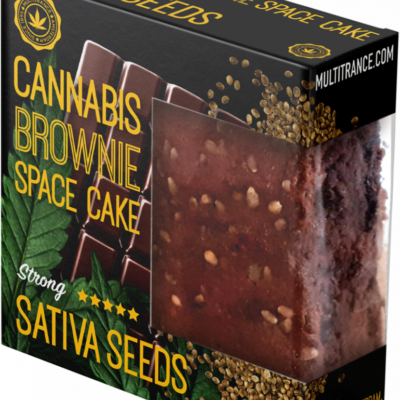 Cannabis Brownie with Sativa Seeds Deluxe Packing (Strong Flavour) - Carton (24 packs)