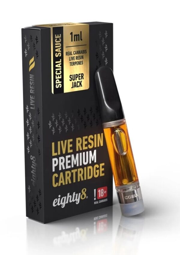 Eighty8 CBD Cartridge Super Jack live resin terpenes, 1 ml