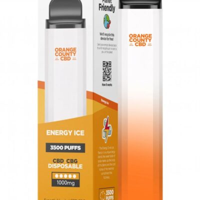 Orange County CBD Vape pen Energy Ice 3500 Puff, 600 mg CBD, 400 mg CBG, 10 ml