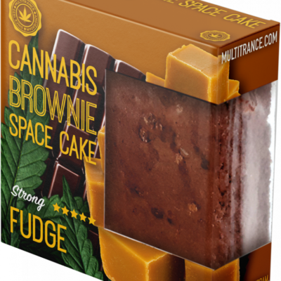 Cannabis Fudge Brownie Deluxe Packing (Strong Sativa Flavour) - Carton (24 packs)