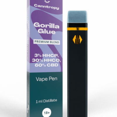 Canntropy Blend Vape Pen Gorilla Glue, HHC-P 3 %, HHC-O 30 %, CBD 60 %, 1 ml