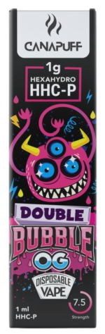 CanaPuff Double Bubble OG 96 % HHCP - Disposable vape pen, 1 ml
