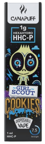 CanaPuff Girl Scout Cookies 96 % HHCP - Disposable vape pen, 1 ml