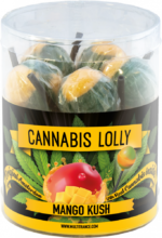 Cannabis Mango Kush Lollies – Gift Box (10 Lollies), 24 boxes in carton
