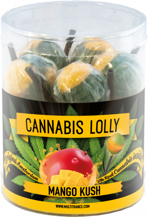 Cannabis Mango Kush Lollies – Gift Box (10 Lollies), 24 boxes in carton