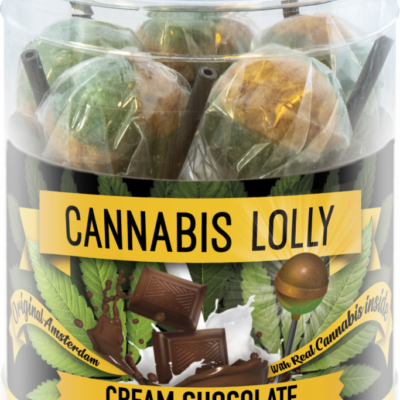 Cannabis Cream Chocolate Lollies – Gift Box (10 Lollies), 24 boxes in carton