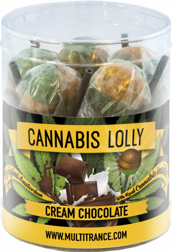 Cannabis Cream Chocolate Lollies – Gift Box (10 Lollies), 24 boxes in carton