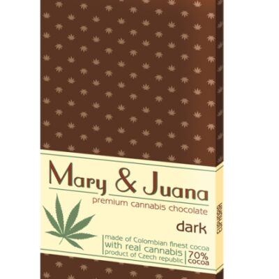 Euphoria Mary & Juana dark chocolate with cannabis seeds (70 % cocoa) 80 g