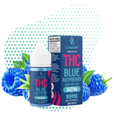 THC Liquid 89mg - Blue Raspberry - 30ml