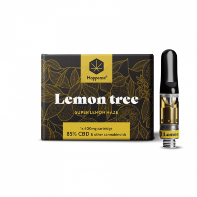 Happease CBD cartridge Lemon Tree 600 mg, 85 % CBD