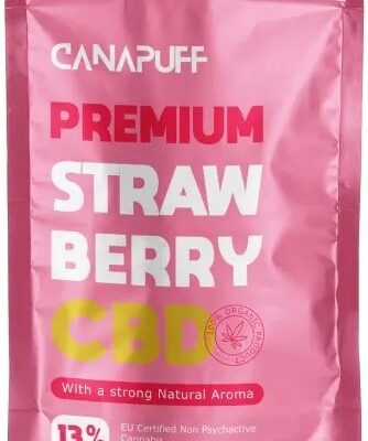 CanaPuff CBD Hemp Flower Strawberry, CBD 13 %, 1 g - 10 g