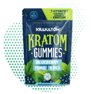 Canapuff - 7 - Hydroxy Kratom Gummies - Blueberry