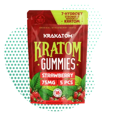 Canapuff - 7 - Hydroxy Kratom Gummies - Strawberry