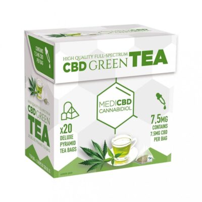 MediCBD Green Tea - pyramid teabags with CBD, 30g