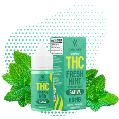 THC Liquid 89mg THC/2000mg CBD - Fresh Mint - 30ml